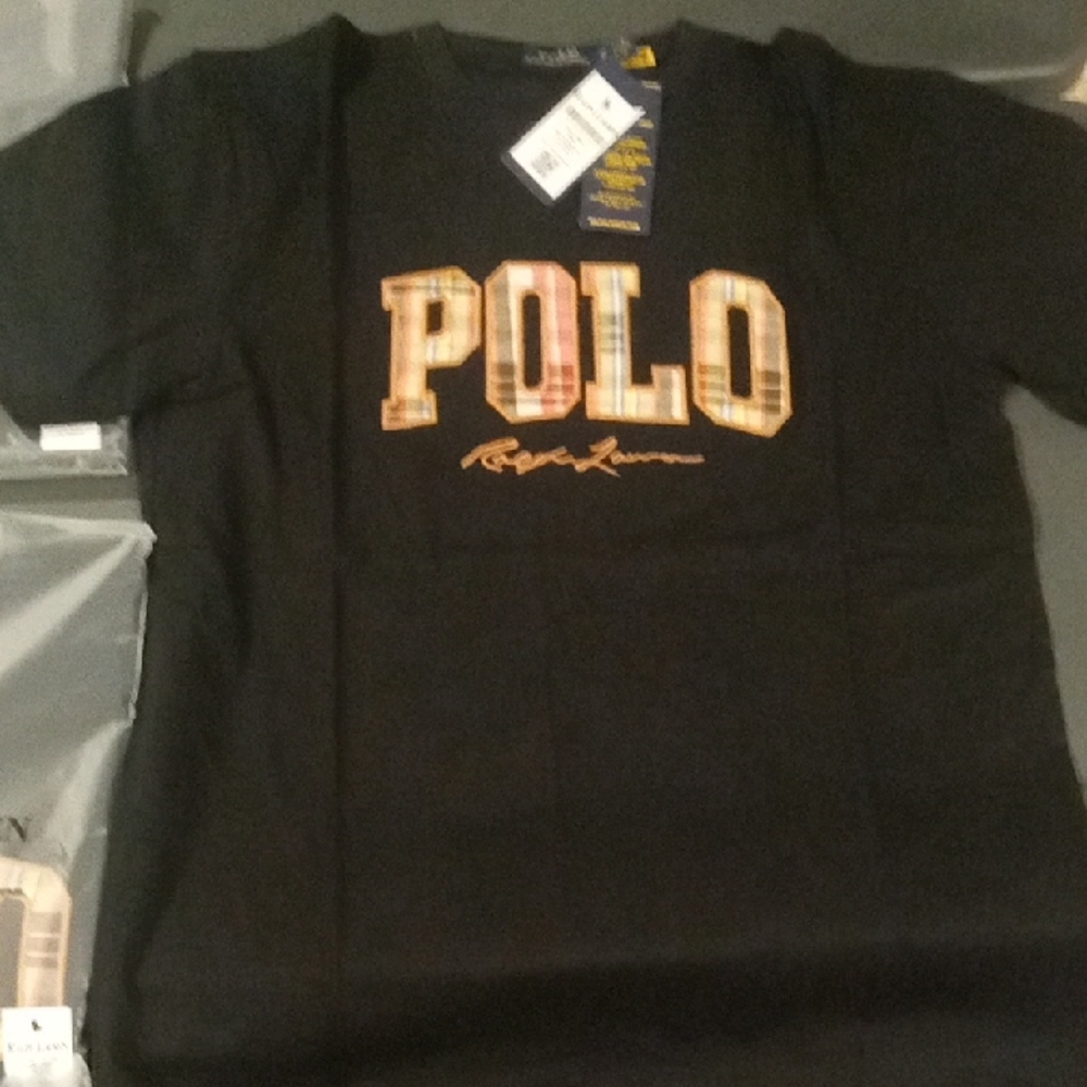Polo by Ralph Lauren Black Polo Shirt Classic Design